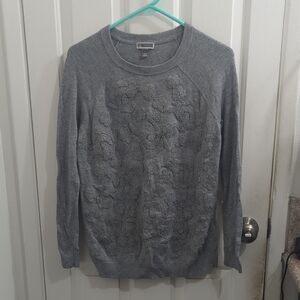 Chelsea28 Gray Textured Women's Sweater
